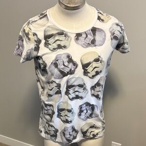 Star Wars Stormtrooper Graphic Tee - White and Gray